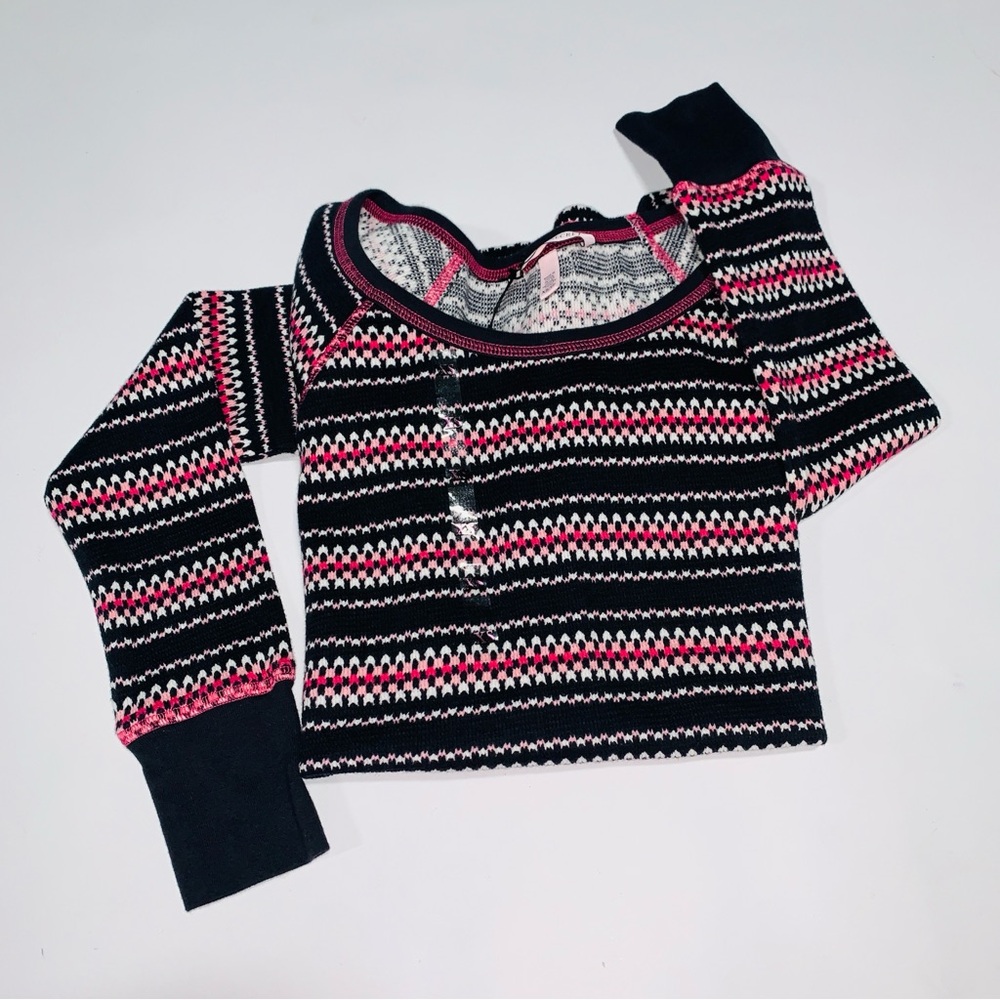 Victoria's Secret PINK Striped Thermal -‎ 6131 Size XS - Picture 3 of 10